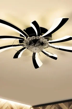 Brilagi - LED dimbare plafondlamp met ventilator LED/50W/230V 3000-6500K zwart + afstandsbediening Koop Online