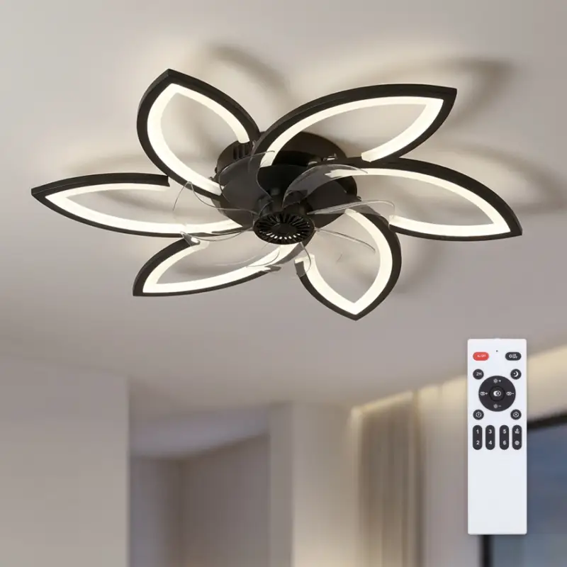 Brilagi - LED dimbare plafondlamp met ventilator LED/50W/230V 3000-6500K zwart + afstandsbediening Laatste Kans