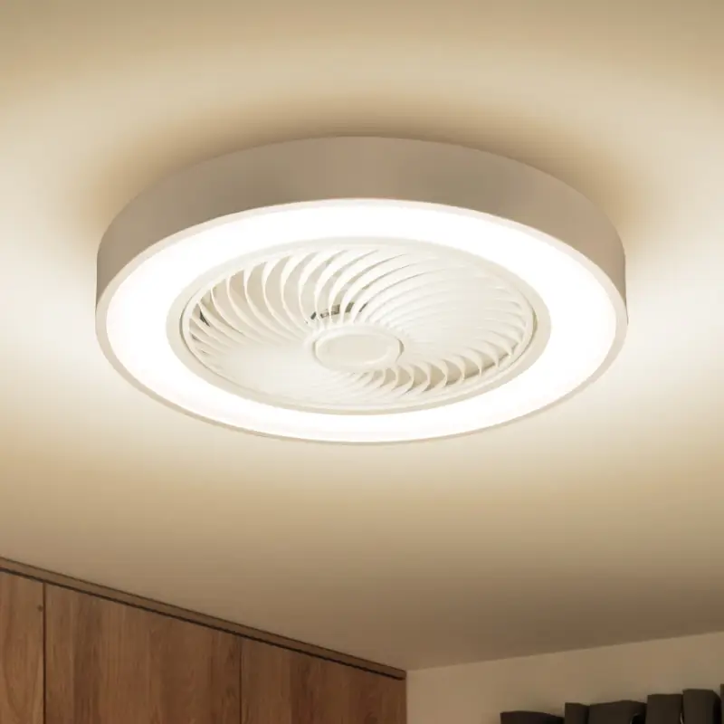Snelle Levering Brilagi - Dimbare LED-plafondlamp met ventilator, 30W, 230V, 3000–6500K, Ø 50 cm, wit + afstandsbediening