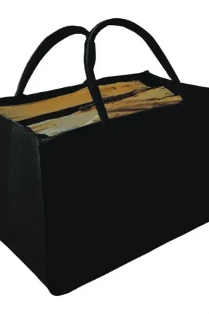 Betaalbaar Vilthouten mand met handvatten 27x50 cm zwart