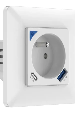 Immax NEO 07800L - Slim stopcontact 16A/230V + 1xUSB-A+1xUSB C Tuya Koopje