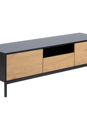 Speciale Aanbieding TV-meubel SARON eiken/zwart