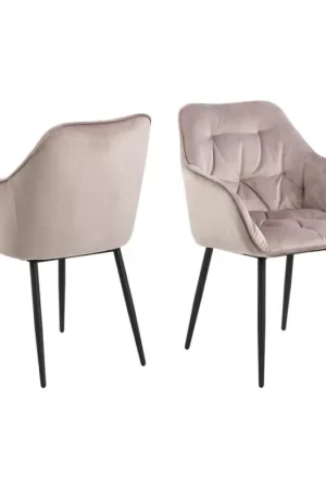 Dagaanbieding Eetkamerstoel met armleuningen AYLIN 1 st. roze