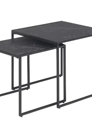 Set van 2 salontafels ALMA, antraciet Seizoensaanbieding