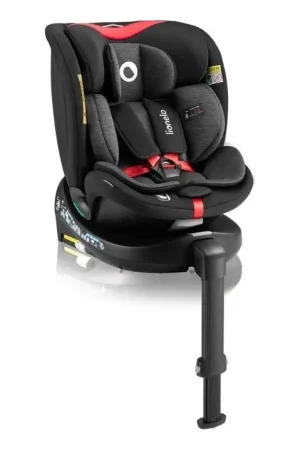 Lionelo - Draaibare autostoel met basis NAVY i-Size 40-150 cm zwart/rood Speciale Aanbieding