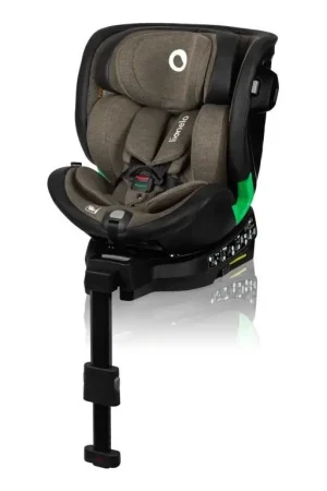 Lionelo - Draaibare autostoel met basis HARMONY i-Size 40-150 cm zwart/olijfgroen Aanbieding