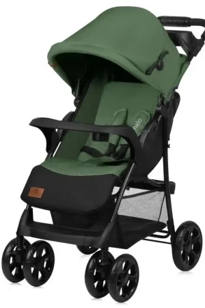 Lionelo - Sportieve kinderwagen EMMA PLUS groen/zwart Merkproduct