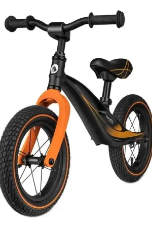 Laatste Kans Lionelo - Loopfiets BART AIR zwart/oranje