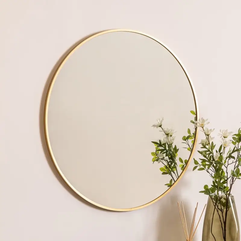 Atmosphera - muur spiegel ALICE diameter 70 cm goud Populair