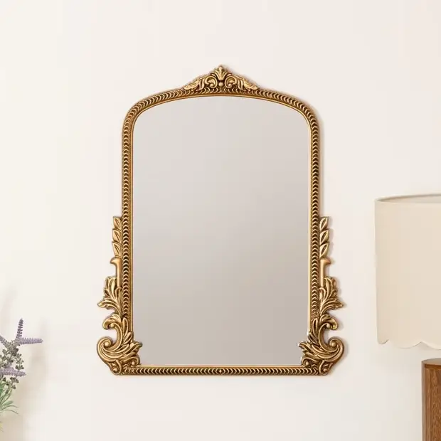 Atmosphera - muur spiegel VICTORIA 51x41 cm goud Laatste Versie
