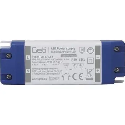 Finale Uitverkoop Schakelende voeding voor LED-strips 18W/12V IP20