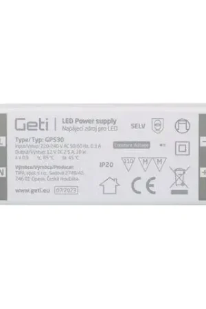 Nieuw Schakelende voeding voor LED-strips 30W/12V IP20