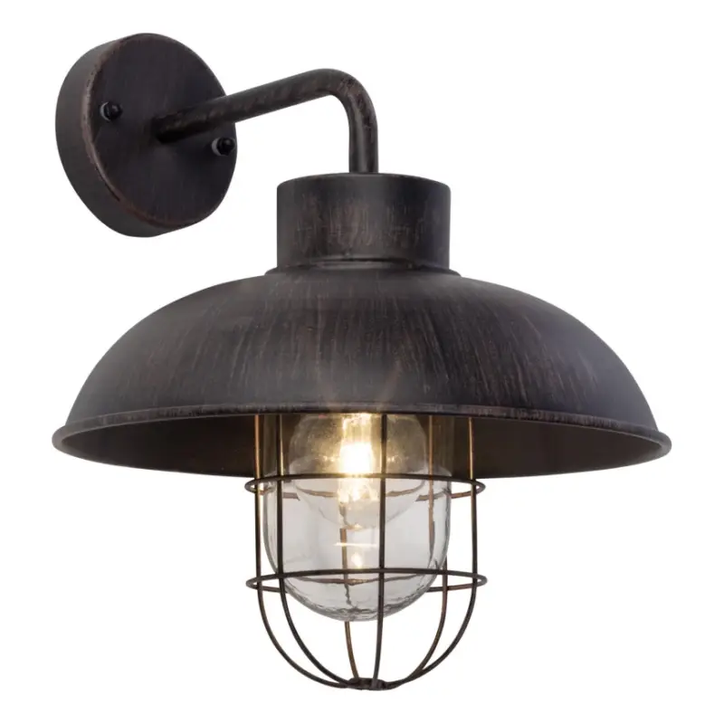 Seizoensaanbieding Brilliant - Buiten wandlamp PORTLAND 1xE27/60W/230V zwart/patina