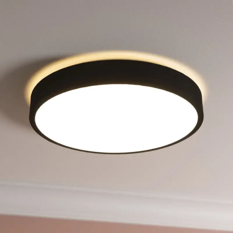 Populair Brilliant - Dimbare LED Plafondlamp FILIZ LED/24W/230V diameter 38,5 cm zwart