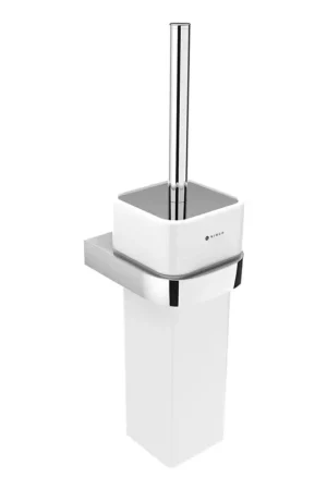 NIMCO NK 30094K-26 - Wandgemonteerde toiletborstel NIKAU wit/glanzend chroom Meest Verkocht