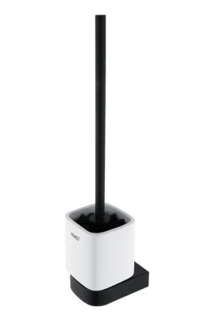 NIMCO NKC 30094KN-90 - Wandgemonteerde toiletborstel NIKAU wit/mat zwart Beperkte Voorraad