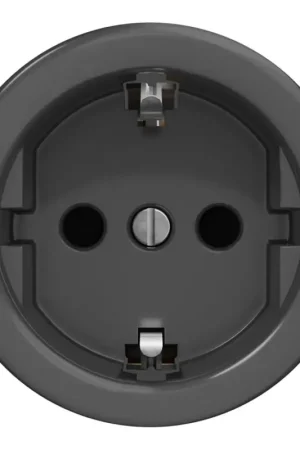 Kliklap - Retro wandcontactdoos SCHUKO 230V/16A zonder afdekraam, antraciet Betrouwbaar
