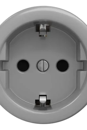 Kliklap - Retro huishoudelijk stopcontact zonder afdekraam SCHUKO 230V/16A grijs Hete Deal