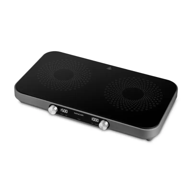 Sencor - Keramische kookplaat met twee kookzones en LCD-display 3500W/230V Express Levering