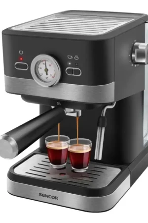 Express Levering Sencor - Espressomachine met hendel 1050W/230V zwart/mat chroom