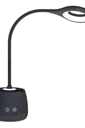 Must-Have LED Dimbaar flexibel oplaadbaar tafellamp LUSIA LED/5W/5V 3000/4000K 1200 mAh zwart