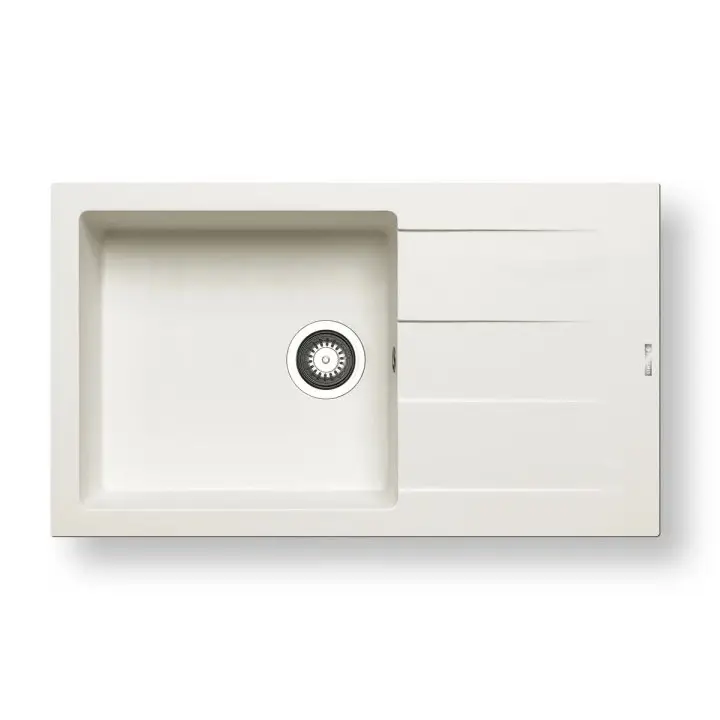 Gratis Retour Pyramis 70070611 - Keukenspoelbak ATHLOS 86x50 cm graniet/wit