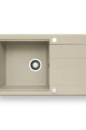 Goedkoop Pyramis 70083601 - Keukenspoelbak SPARTA PLUS LUX 78x48 cm graniet/beige