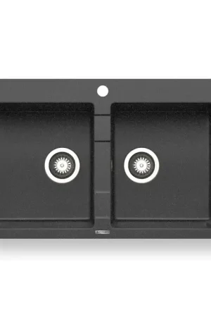 Pyramis 70053201 - Keukenspoelbak SPARTA 78x50 cm graniet/zwart Superprijs