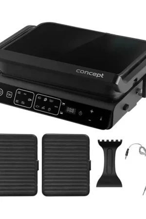 Koop Vandaag Concept ge3600 - Contactgrill met temperatuursensor GLASS 2000W/230V zwart