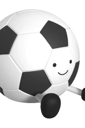 Express Levering LED Dimbare Kinder Touchlamp VOETBAL LED/2W/5V USB 1200 mAh wit/zwart