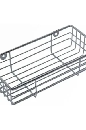 Korting Wandplank voor in de douche 12 x 25 cm, glanzend chroom