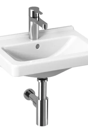 Goedkoop JIKA H8114220001041 - Hangend wastafel CUBITO 45x34 cm keramiek/wit