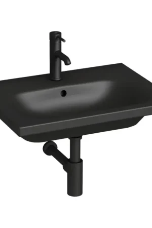Lage Prijs JIKA H8127137161041 - Hangend wastafel MIO 60x45 cm keramiek/mat zwart