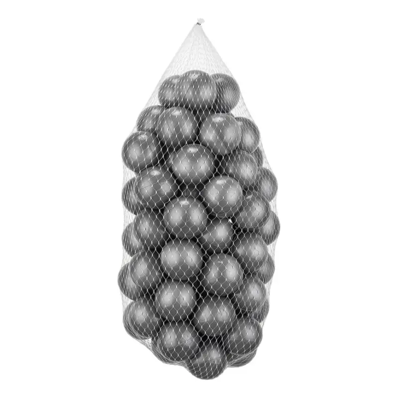 Populair Speelgoed plastic ballen 50 stuks, Ø 7 cm, grijs