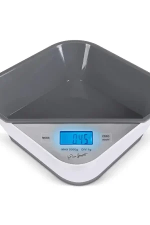Lamart - Digitale keukenweegschaal 2xAAA wit/grijs Premium