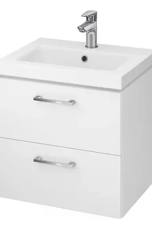 Flitsaanbieding Cersanit S801-146-DSM - Hangend badmeubel met wastafel LARA COMO 50 x 40 cm, wit