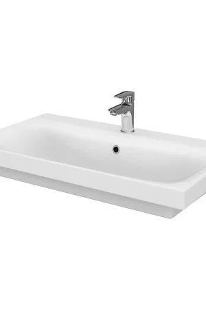 Cersanit K116-013 - Wastafel opbouw/wandhangend MODUO 45x80 cm keramiek/hoogglans wit Betrouwbaar