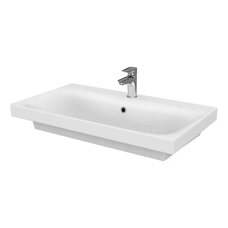 Cersanit K116-013 - Wastafel opbouw/wandhangend MODUO 45x80 cm keramiek/hoogglans wit Betrouwbaar
