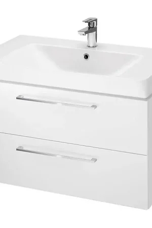 Cersanit S801-338-DSM - Hangend badkamermeubel met wastafel LARA 80x46x45 cm wit Uitverkoop