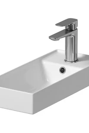 Fabrieksprijs Cersanit K677-005 - Opbouwwastafel LARGA 22x50 cm keramiek/glanzend wit