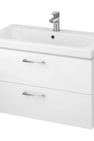 Cersanit S801-149-DSM - Hangend badkamermeubel met wastafel LARA 80x46x45 cm wit Snelle Levering