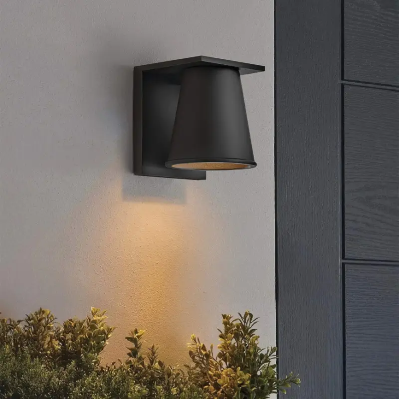 Beperkt Aanbod Hinkley - LED Wandlamp voor buiten HANS 1xGU10/8W/230V IP44 zwart