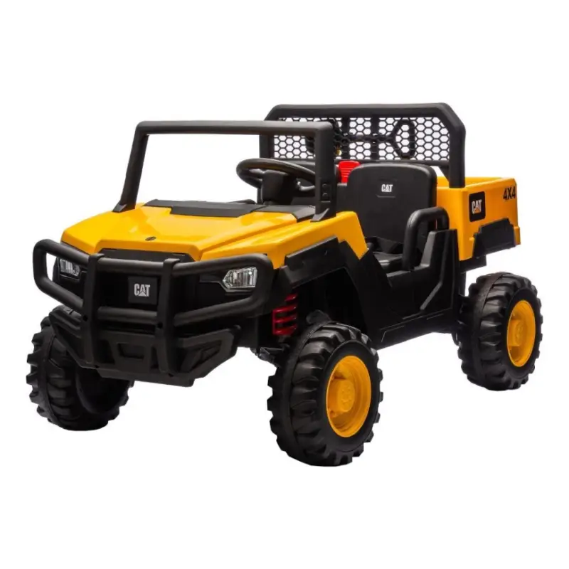 Express Levering Elektrische auto CAT 60W/7500 mAh geel/zwart + afstandsbediening