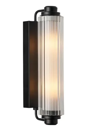 Nordlux - Spiegelverlichting NIMAL voor de badkamer 2xE14/25W/230V IP44 zwart Lage Prijs