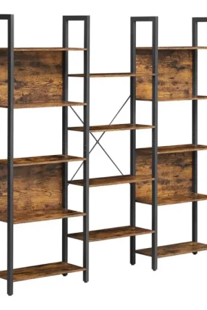 Nu Kopen Boekenkast NAVARO bruin/zwart