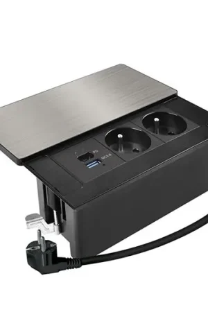 Betrouwbaar Inbouwstopcontact 65W, 2-voudig + USB-A + USB-C