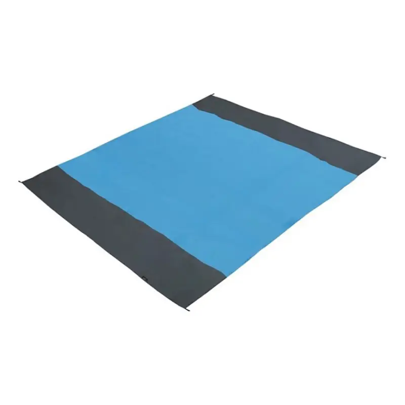 Strandmat 200x200 cm blauw/grijs Superprijs