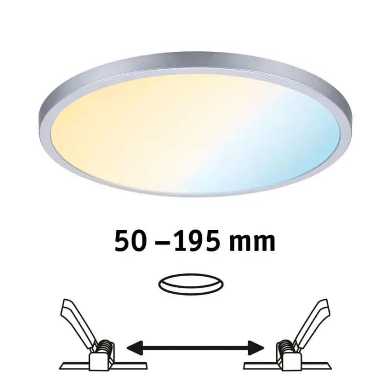 Beste Prijs Paulmann 93046 - LED/16W IP44 Dimbare inbouwspot voor badkamer AREO 230V 3000–6500K Ø 23 cm mat chroom