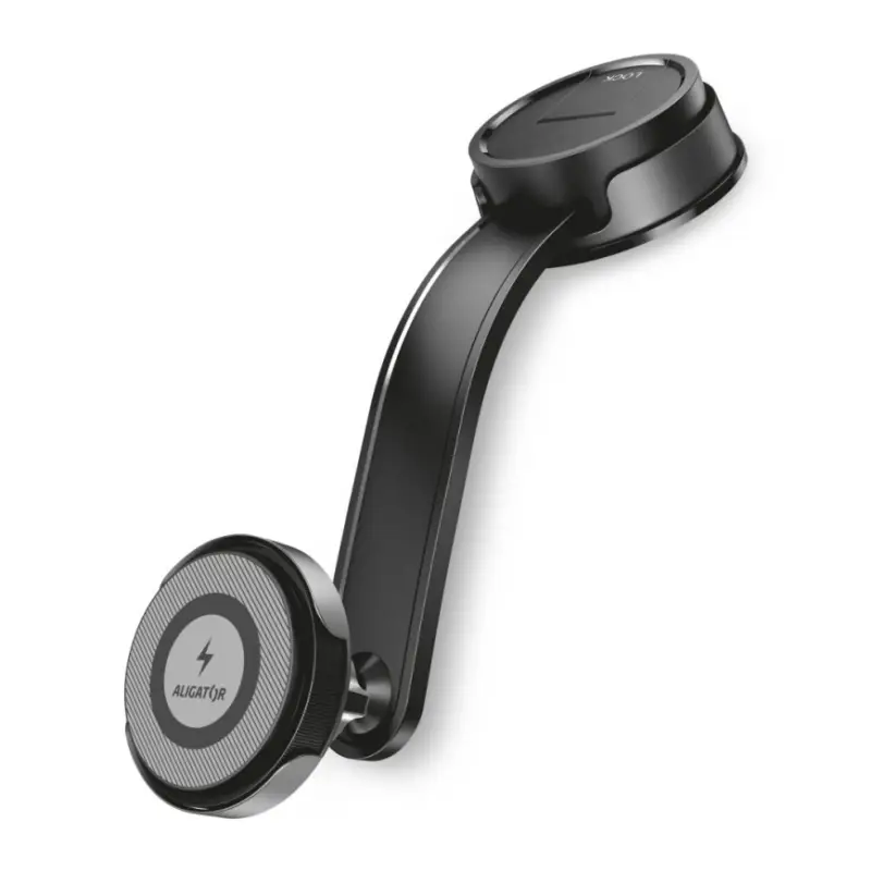 Rechtstreeks Van De Fabrikant Aligator AMS07BK - MagSafe-autohouder voor telefoon met flexibele arm, zwart