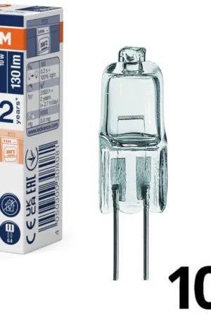 Beste Prijs Set van 10 halogeenlampen voor oven HALOSTAR G4/10W/12V 2700K - Osram